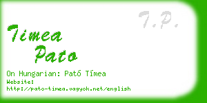 timea pato business card